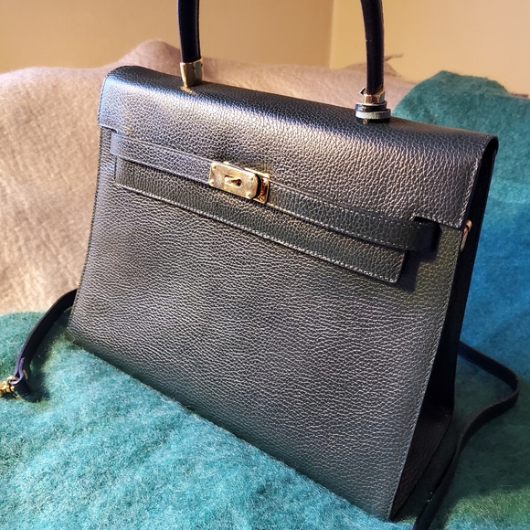 Authentic black leather handbag - Picture 5 of 6